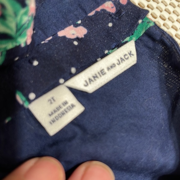 Janie and Jack Blue Floral Dress - Sz 2T - Picture 5 of 6